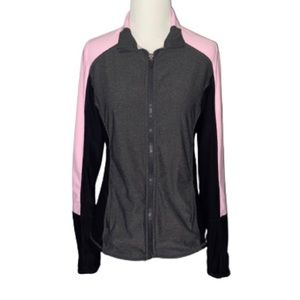Women’s Athletic Zip Up Jacket With Thumb Holes Size Small